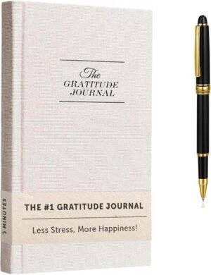 Spardar Gratitude Journal with Metal Pen