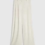 White Tailored Wide Leg Trousers